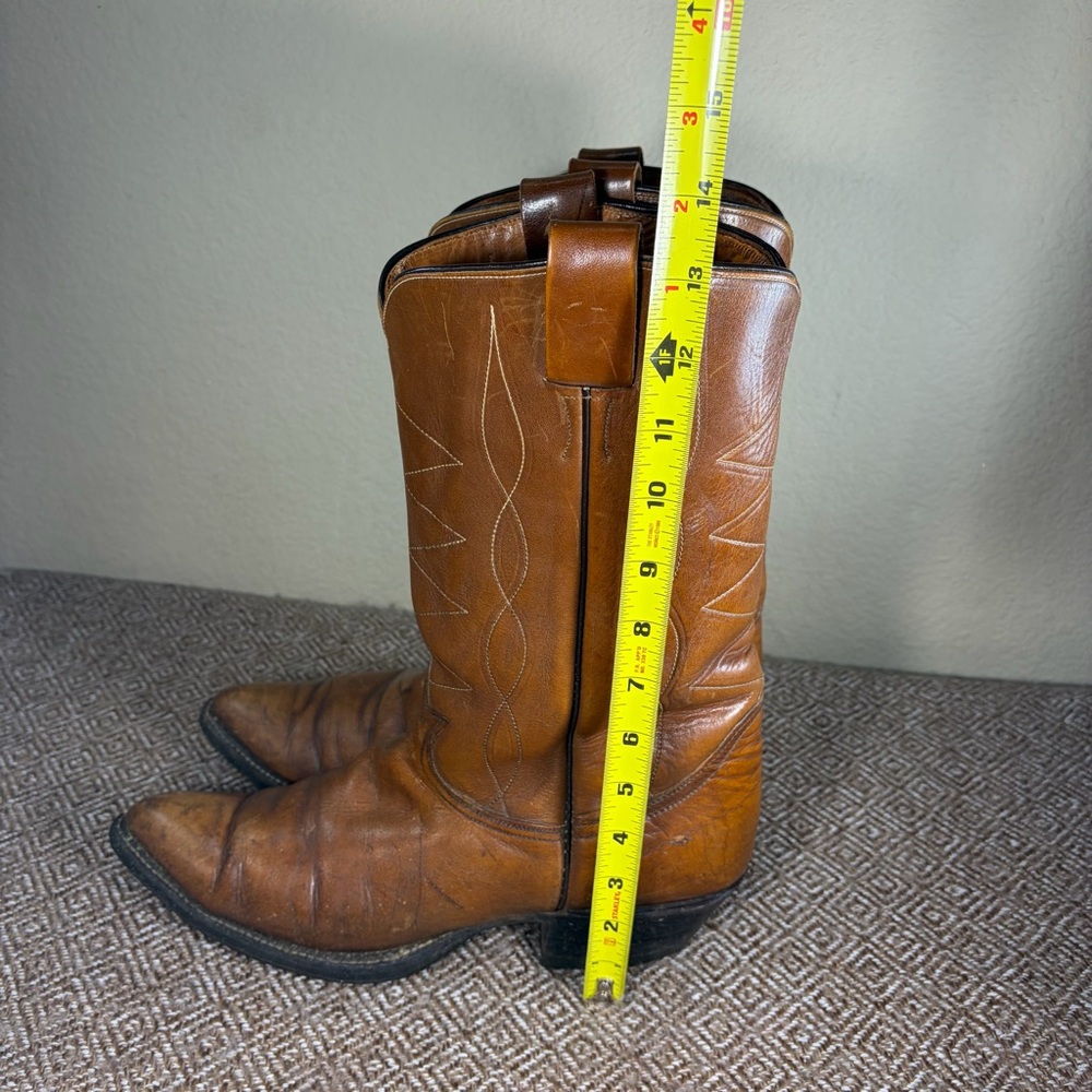 VTG USA TONY LAMA WESTERN ROCKABILLY COWBOY ENGINEER BOOTS 11B WESTERN FARM - Picture 11 of 11